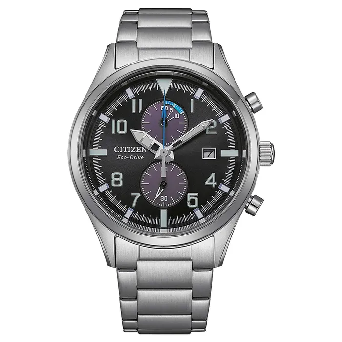 Bracelets Citizen Citizen Mens Chronograph Watch EcoDrive Stainless Steel Bracelet CA702881E Bracelets Citizen Citizen Mens Chronograph Watch EcoDrive Stainless Steel Bracelet CA702881E