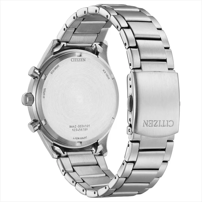 Bracelets Citizen Citizen Mens Chronograph Watch EcoDrive Stainless Steel Bracelet CA702881E Bracelets Citizen Citizen Mens Chronograph Watch EcoDrive Stainless Steel Bracelet CA702881E