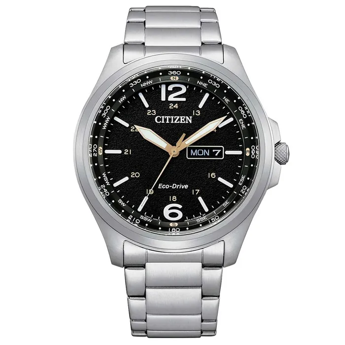 Bracelets Citizen Citizen Mens Watch EcoDrive Black Dial Silver Tone Steel Bracelet AW011082E Bracelets Citizen Citizen Mens Watch EcoDrive Black Dial Silver Tone Steel Bracelet AW011082E