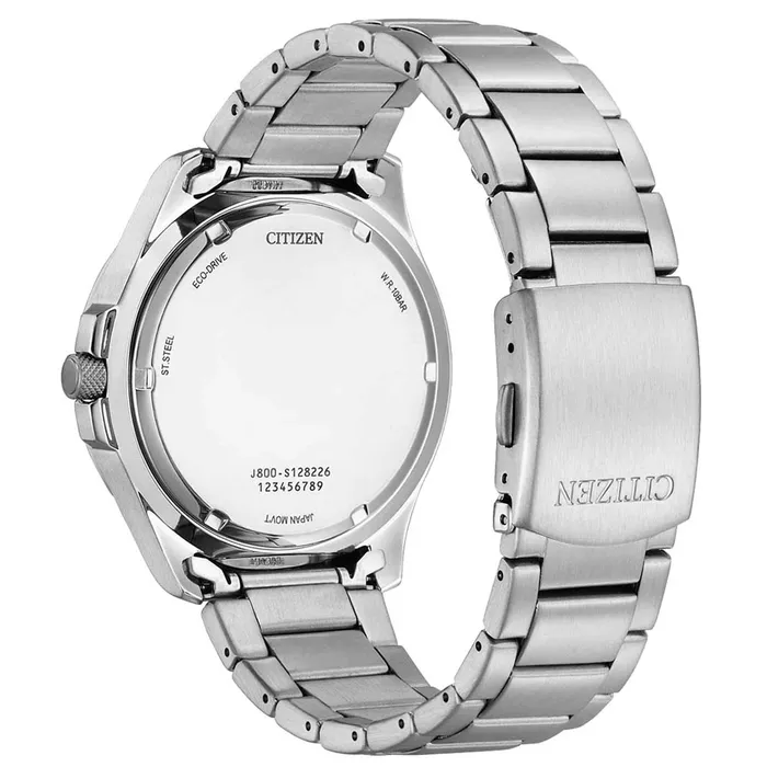 Bracelets Citizen Citizen Mens Watch EcoDrive Black Dial Silver Tone Steel Bracelet AW011082E Bracelets Citizen Citizen Mens Watch EcoDrive Black Dial Silver Tone Steel Bracelet AW011082E