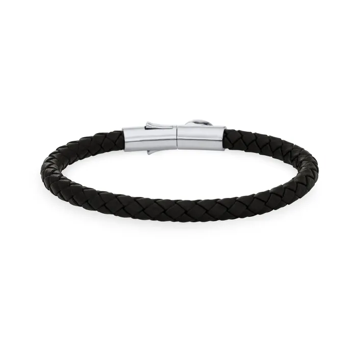 Bracelets closebymejewelry Leather Cord Cremation Bracelet with Push Clasp