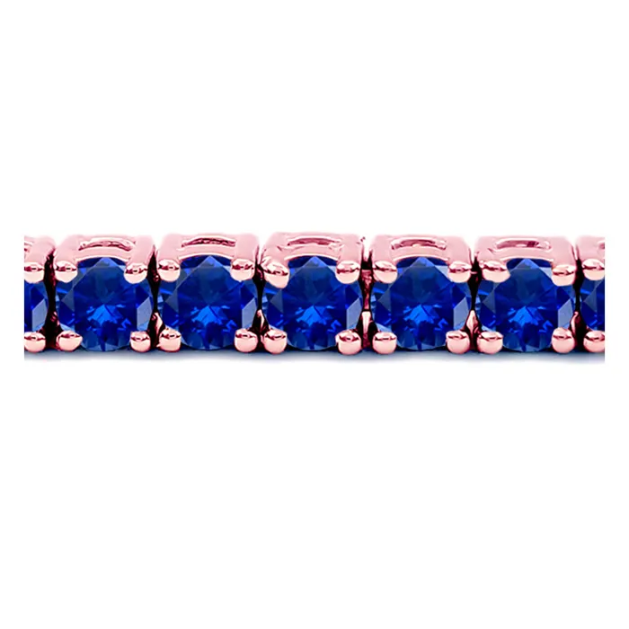 Bracelets deBebians 10 Carat Blue Sapphire Tennis Bracelet