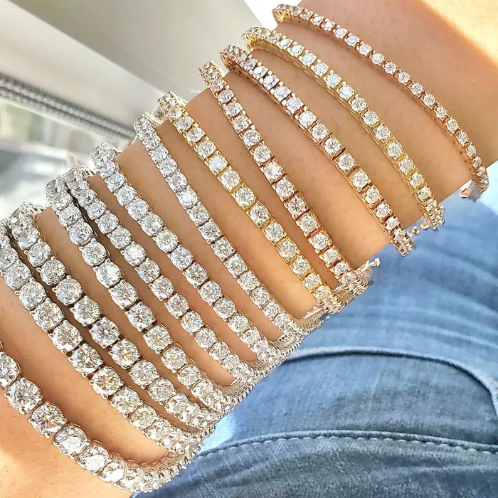 Bracelets deBebians 704cttw Round Forever One Charles Colvard Moissanite Tennis Bracelet Bracelets deBebians 704cttw Round Forever One Charles Colvard Moissanite Tennis Bracelet