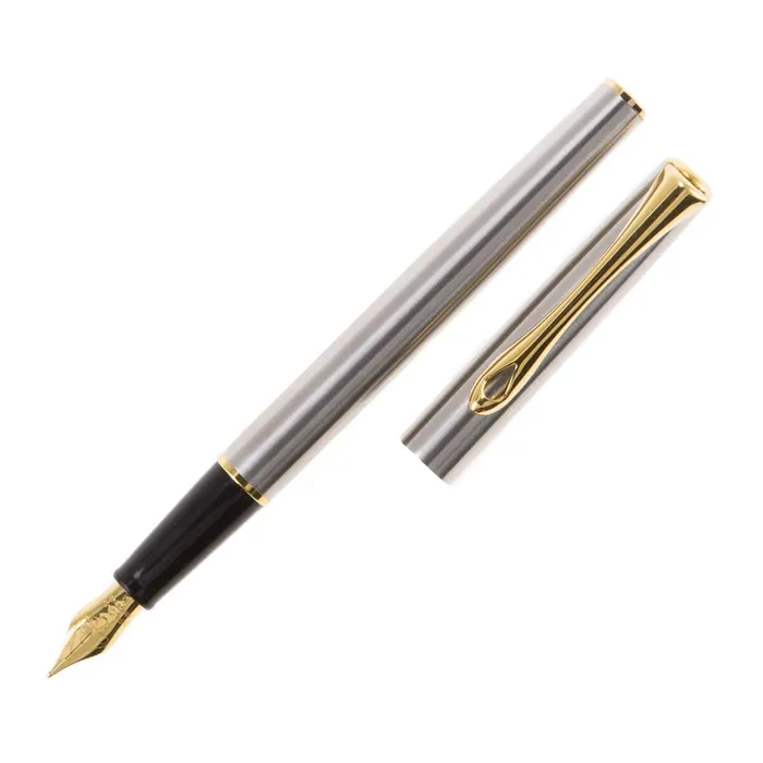 Bracelets Diplomat Diplomat Traveller Fountain Pen Stainless Steel with Gold Trim Bracelets Diplomat Diplomat Traveller Fountain Pen Stainless Steel with Gold Trim