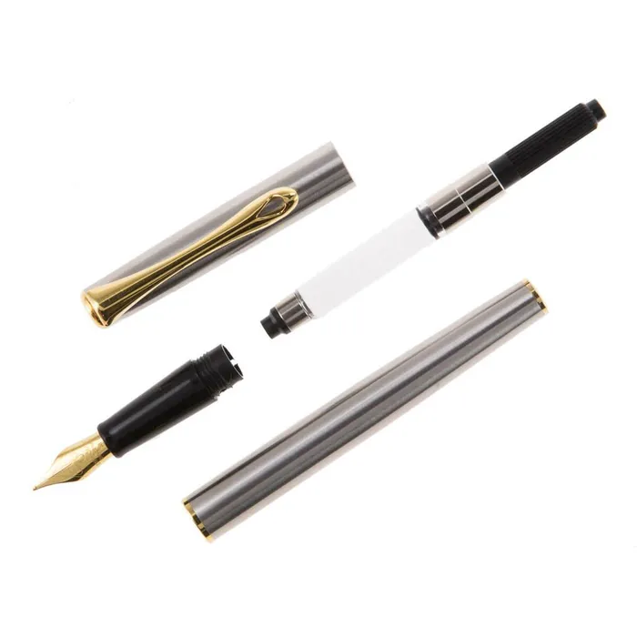 Bracelets Diplomat Diplomat Traveller Fountain Pen Stainless Steel with Gold Trim