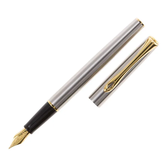 Bracelets Diplomat Diplomat Traveller Fountain Pen Stainless Steel with Gold Trim