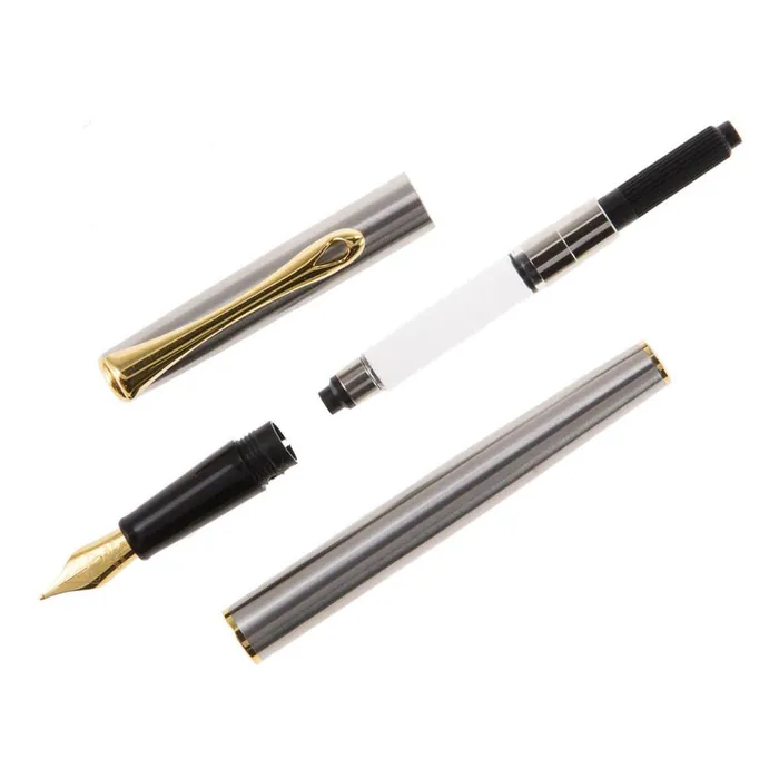 Bracelets Diplomat Diplomat Traveller Fountain Pen Stainless Steel with Gold Trim