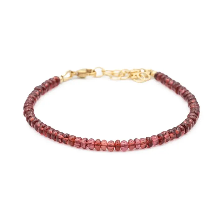 Bracelets Earthly Abundance Smooth Garnet Bracelet
