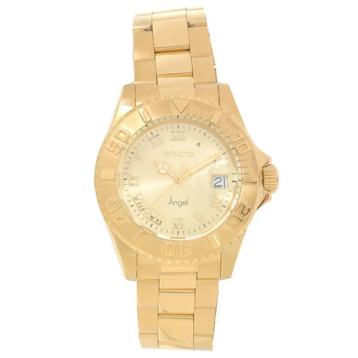 Bracelets Invicta Invicta 16849 Womens Angel Champagne Dial Yellow Gold Plated Steel Bracelet Dive Watch Bracelets Invicta Invicta 16849 Womens Angel Champagne Dial Yellow Gold Plated Steel Bracelet Dive Watch