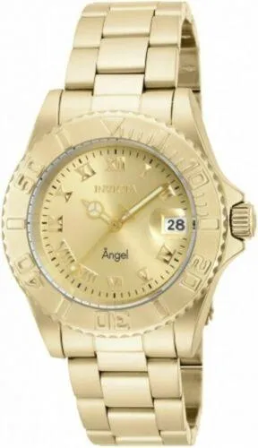 Bracelets Invicta Invicta 16849 Womens Angel Champagne Dial Yellow Gold Plated Steel Bracelet Dive Watch Bracelets Invicta Invicta 16849 Womens Angel Champagne Dial Yellow Gold Plated Steel Bracelet Dive Watch