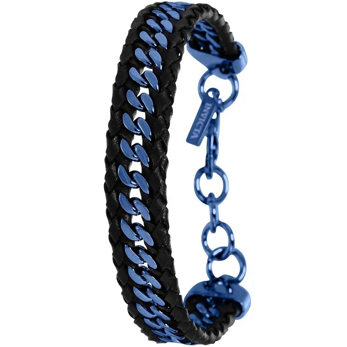 Bracelets Invicta Invicta Mens Bracelet Elements Black and Blue Leather and Stainless Steel 39638 Bracelets Invicta Invicta Mens Bracelet Elements Black and Blue Leather and Stainless Steel 39638