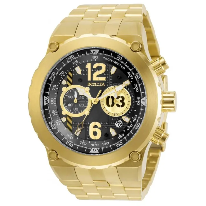 Bracelets Invicta Invicta Mens Chronograph Watch Aviator Black and Gold Dial Bracelet 31592 Bracelets Invicta Invicta Mens Chronograph Watch Aviator Black and Gold Dial Bracelet 31592