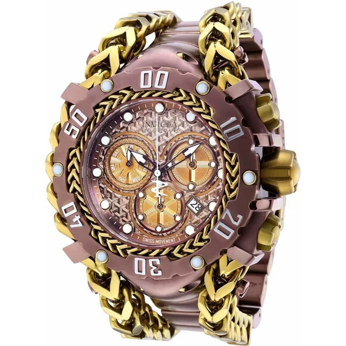 Bracelets Invicta Invicta Mens Chronograph Watch Reserve Gladiator Brown and Khaki Bracelet 36619 Bracelets Invicta Invicta Mens Chronograph Watch Reserve Gladiator Brown and Khaki Bracelet 36619