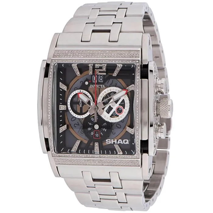 Bracelets Invicta Invicta Mens Chronograph Watch Shaq Black and Silver Dial Steel Bracelet 33740 Bracelets Invicta Invicta Mens Chronograph Watch Shaq Black and Silver Dial Steel Bracelet 33740