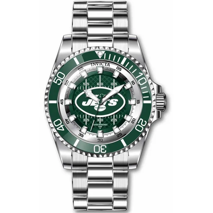 Bracelets Invicta Invicta Mens Quartz Watch NFL New York Jets Green and White Dial Bracelet 43331 Bracelets Invicta Invicta Mens Quartz Watch NFL New York Jets Green and White Dial Bracelet 43331