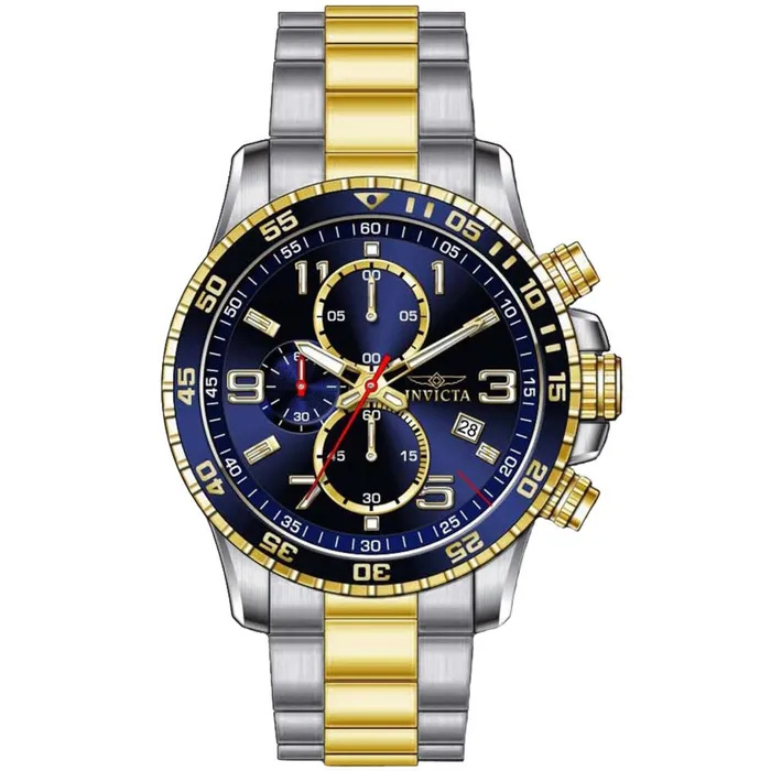 Bracelets Invicta Invicta Mens Specialty Watch Chronograph Blue Dial Two Tone Steel Bracelet 36984 Bracelets Invicta Invicta Mens Specialty Watch Chronograph Blue Dial Two Tone Steel Bracelet 36984