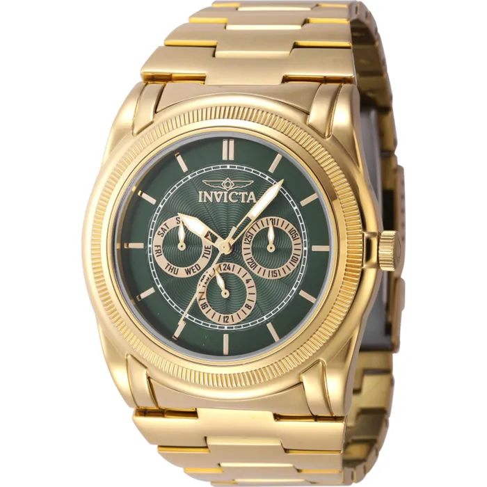 Bracelets Invicta Invicta Mens Watch Slim Quartz Green Dial Yellow Gold Steel Bracelet Date 46263 Bracelets Invicta Invicta Mens Watch Slim Quartz Green Dial Yellow Gold Steel Bracelet Date 46263