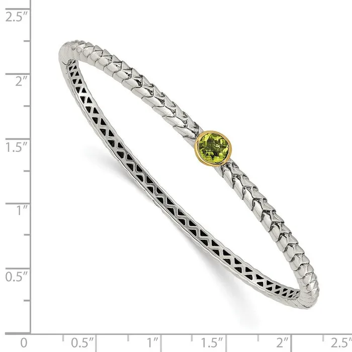 Bracelets Jewelry Sterling Silver w14k Peridot Bangle Bracelet Bracelets Jewelry Sterling Silver w14k Peridot Bangle Bracelet