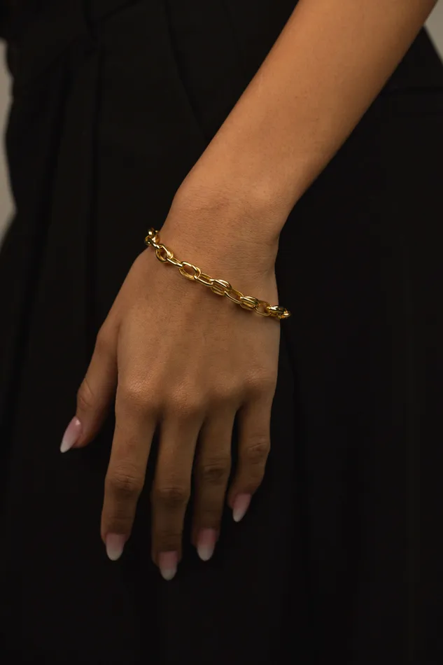 Bracelets Kty Oval Cable Chain Bracelet Gold