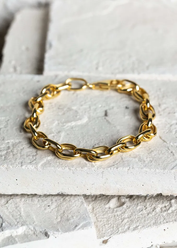 Bracelets Kty Oval Cable Chain Bracelet Gold
