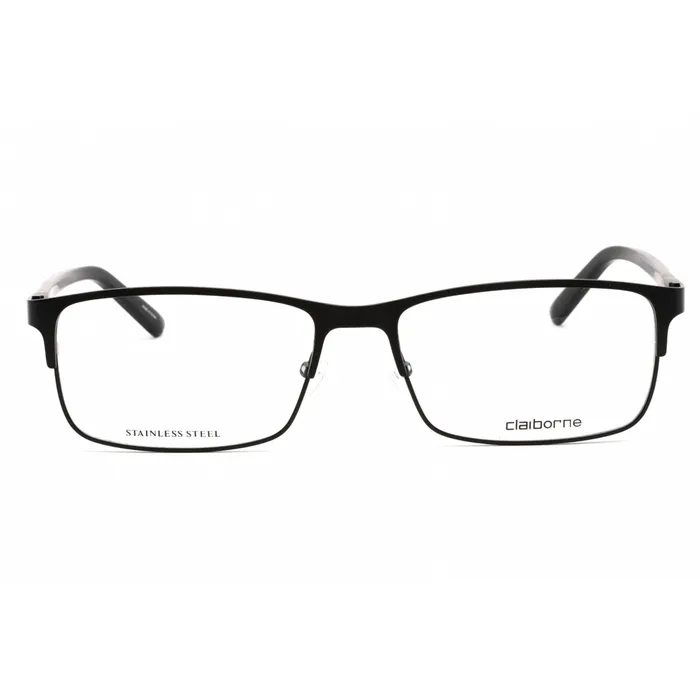 Bracelets Liz Claiborne Liz Claiborne Mens Eyeglasses Matte Black Stainless Steel Frame CB 269 0003 00