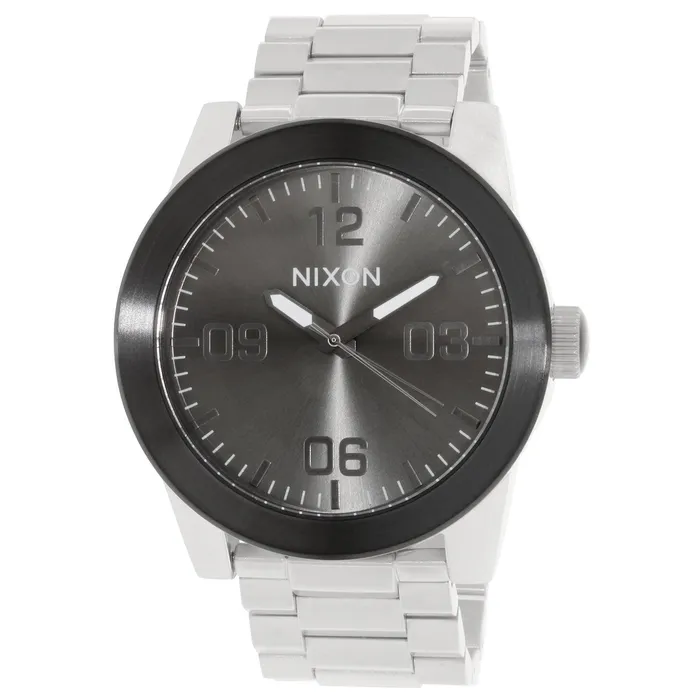 Bracelets NIXON Nixon A3461762 Mens Corporal SS Gunmetal Dial Steel Bracelet Watch Bracelets NIXON Nixon A3461762 Mens Corporal SS Gunmetal Dial Steel Bracelet Watch