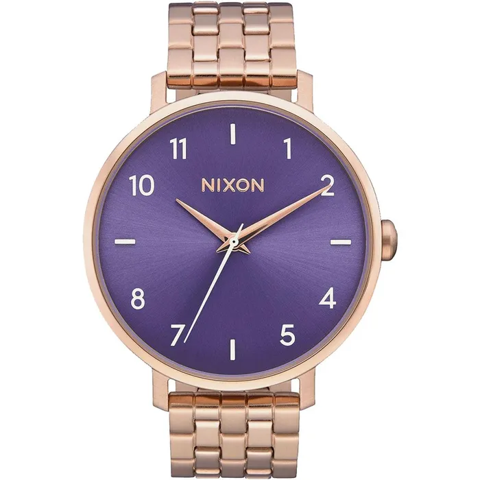 Bracelets NIXON Nixon Womens Quartz Watch Arrow Purple Dial Rose Gold Steel Bracelet A10902952 Bracelets NIXON Nixon Womens Quartz Watch Arrow Purple Dial Rose Gold Steel Bracelet A10902952