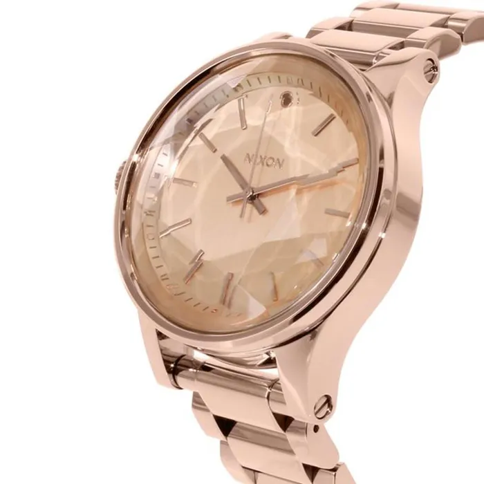 Bracelets Nixon Womens Left Hand Watch Facet Rose Gold Tone Dial Bracelet A384897 NIXON Bracelets Nixon Womens Left Hand Watch Facet Rose Gold Tone Dial Bracelet A384897 NIXON