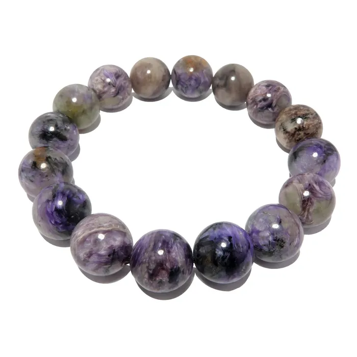 Bracelets Satin Crystals Charoite Bracelet Purple Chariot Precious Gems