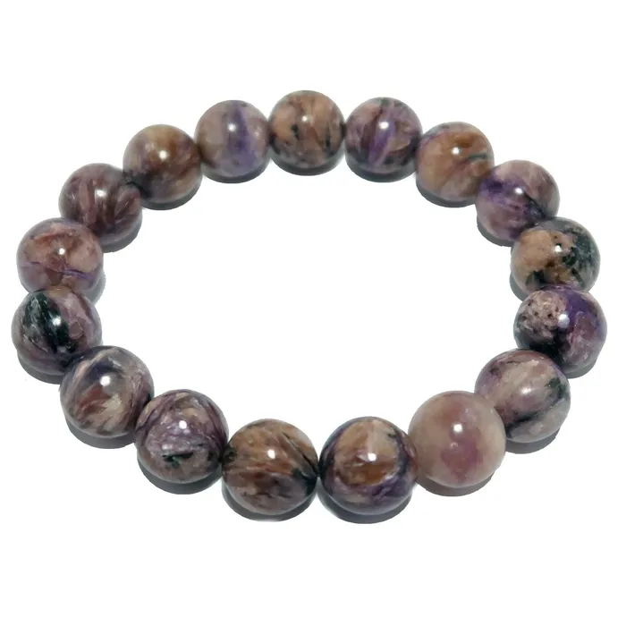 Bracelets Satin Crystals Charoite Bracelet Purple Chariot Precious Gems