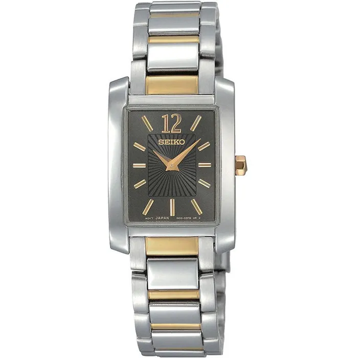 Bracelets Seiko Seiko SUJG15 Womens Two Tone Solid Stainless Steel Bracelet Charcoal Dial Watch Bracelets Seiko Seiko SUJG15 Womens Two Tone Solid Stainless Steel Bracelet Charcoal Dial Watch