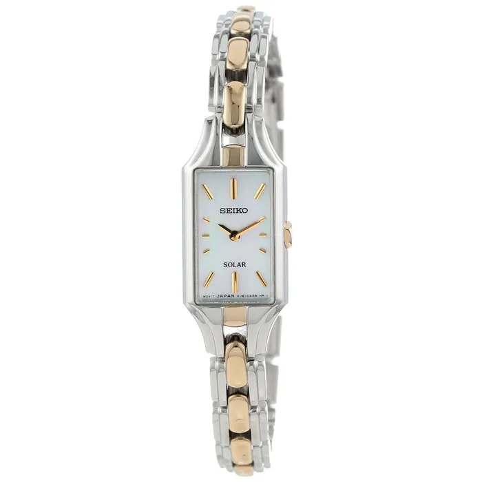 Bracelets Seiko Seiko SUP164 Womens Core Solar MOP Dial Two Tone Steel Bracelet Watch Bracelets Seiko Seiko SUP164 Womens Core Solar MOP Dial Two Tone Steel Bracelet Watch