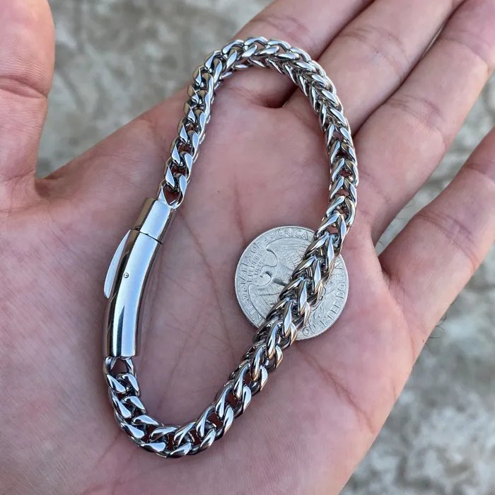 Bracelets Stainless Steel Franco Chain Bracelet 9 Bling Cartel Admin