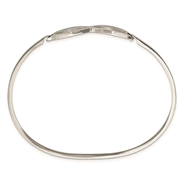 Bracelets Stainless Steel Polished Infinity Symbol Bangle Chisel Bracelets Stainless Steel Polished Infinity Symbol Bangle Chisel