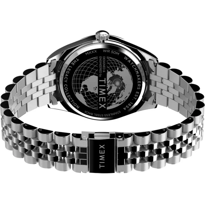 Bracelets Timex Timex Mens Watch Legacy Black Dial Silver Stainless Steel Bracelet TW2V67800VQ Bracelets Timex Timex Mens Watch Legacy Black Dial Silver Stainless Steel Bracelet TW2V67800VQ