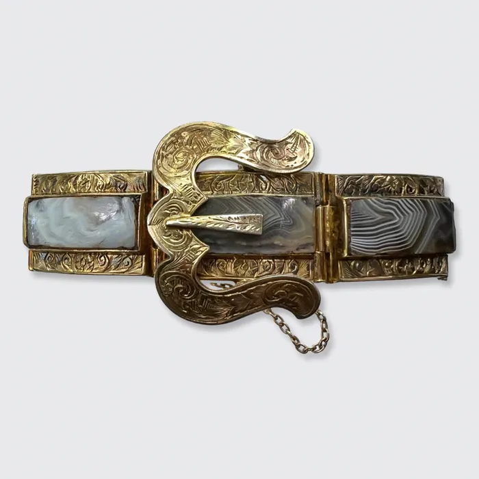 Bracelets Victorian Agate Buckle Bracelet 21stfinds