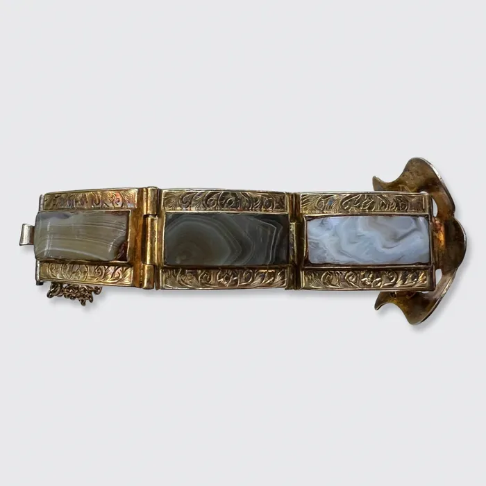 Bracelets Victorian Agate Buckle Bracelet 21stfinds
