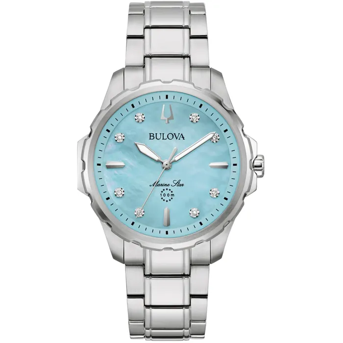 Bulova Bracelets Bulova Womens Watch Marine Star Quartz Blue Mother of Pearl Dial Bracelet 96P248 Bulova Bracelets Bulova Womens Watch Marine Star Quartz Blue Mother of Pearl Dial Bracelet 96P248