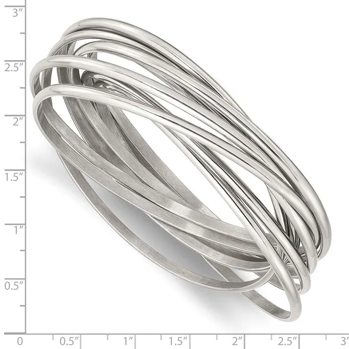 Chisel Bracelets Stainless Steel Intertwined Bangle Bracelet Chisel Bracelets Stainless Steel Intertwined Bangle Bracelet