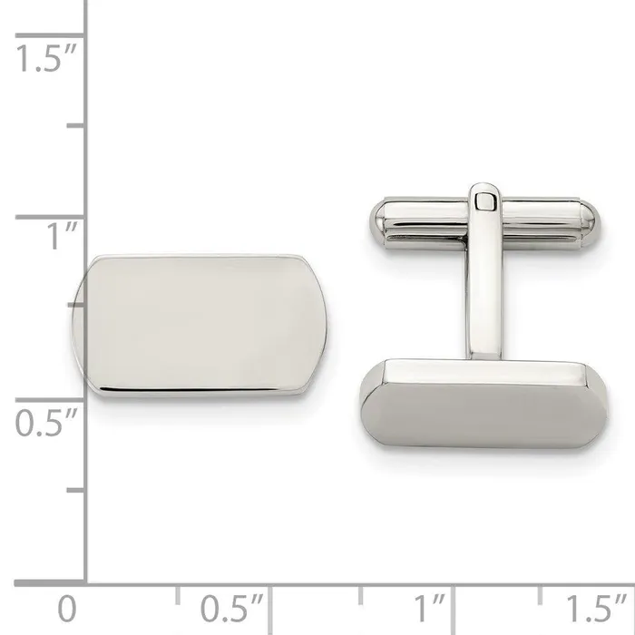 Chisel Bracelets Stainless Steel Polished Cufflinks Chisel Bracelets Stainless Steel Polished Cufflinks