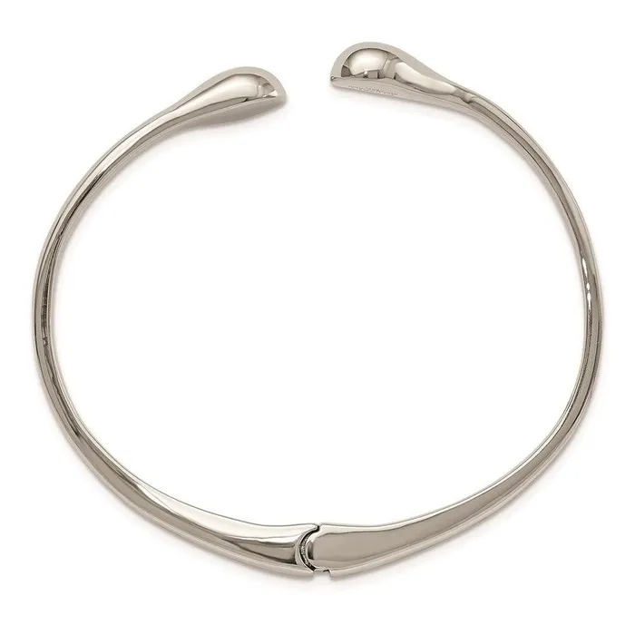 Chisel Bracelets Stainless Steel Polished Hinged Cuff Bangle Chisel Bracelets Stainless Steel Polished Hinged Cuff Bangle