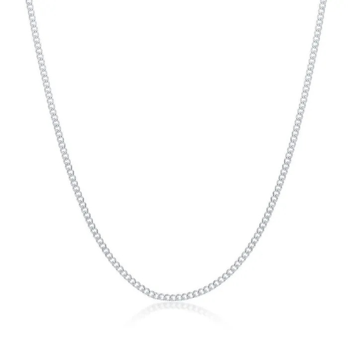Classic Rings Sterling Silver 14mm Cuban Chain 18