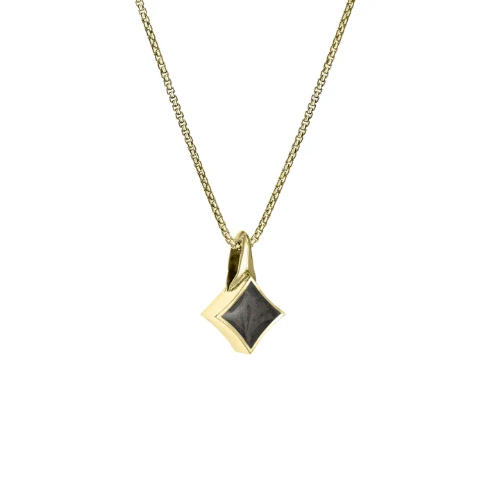 closebymejewelry Necklaces Small Luminary Cremation Necklace in 14K Yellow Gold