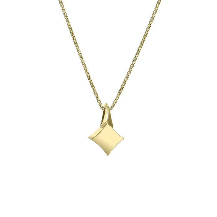 closebymejewelry Necklaces Small Luminary Cremation Necklace in 14K Yellow Gold