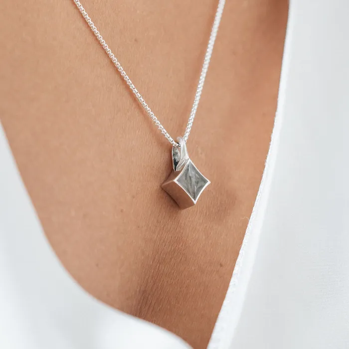 closebymejewelry Necklaces Small Luminary Cremation Necklace in 14K Yellow Gold