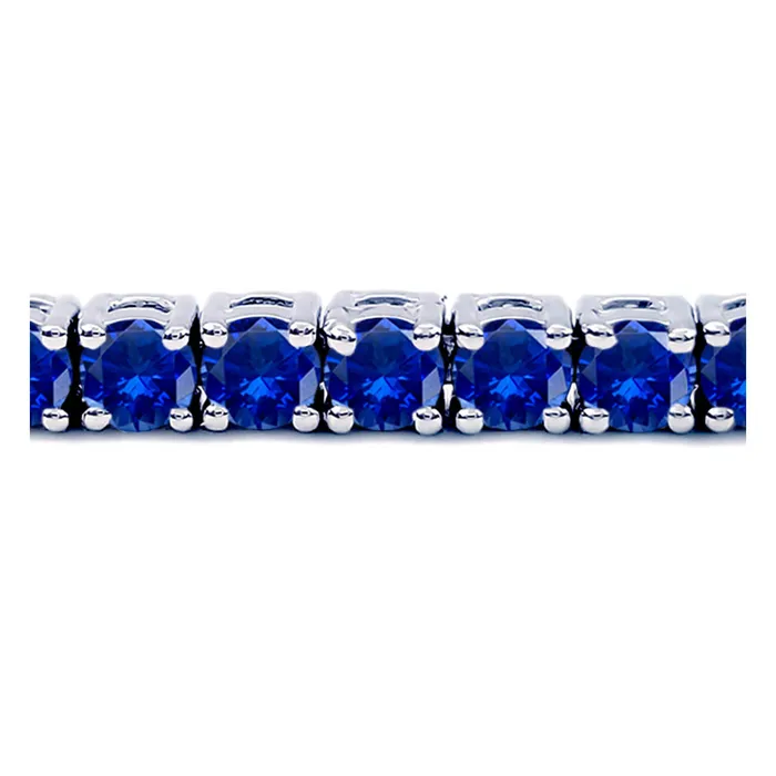 deBebians Bracelets 9 Carat Blue Sapphire Tennis Bracelet