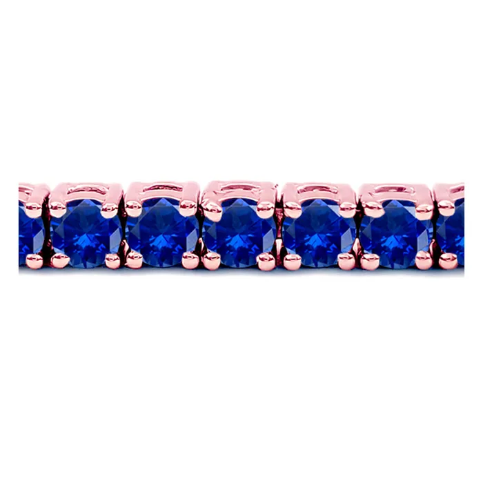 deBebians Bracelets 9 Carat Blue Sapphire Tennis Bracelet