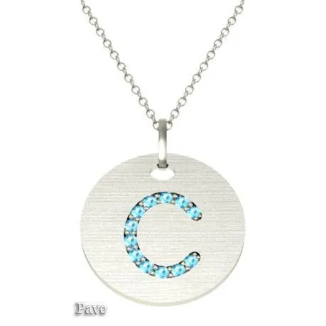deBebians Necklaces Gold Birthstone Initial Pendant Necklace