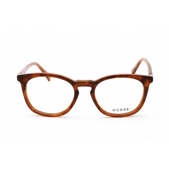 Guess Mens Eyeglasses Clear Lens Blonde Havana Plastic Square Frame GU50053 053 GUESS Rings