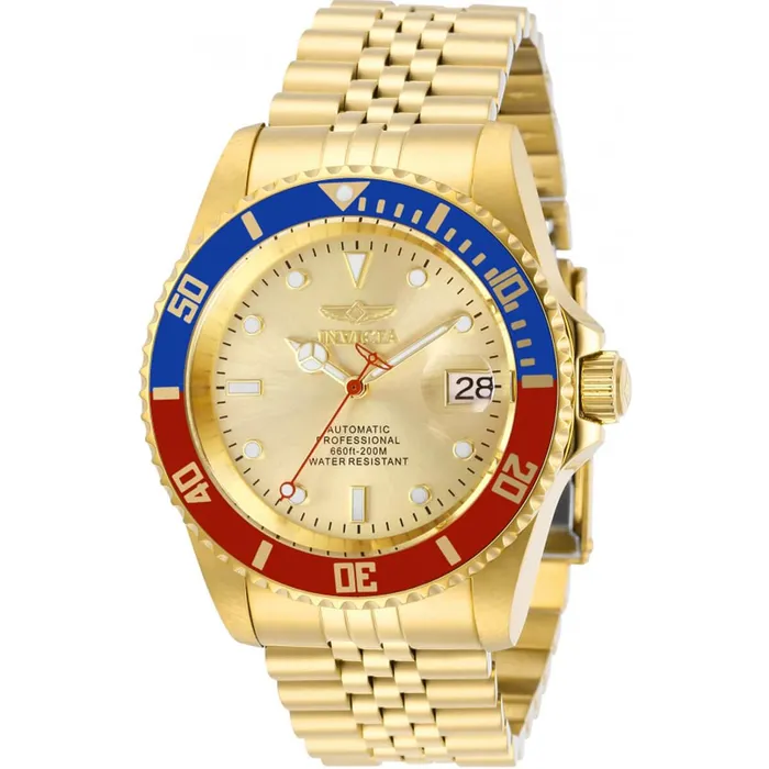 Invicta Bracelets Invicta Mens Automatic Watch Pro Diver Gold Tone Dial Bracelet 29183 Invicta Bracelets Invicta Mens Automatic Watch Pro Diver Gold Tone Dial Bracelet 29183